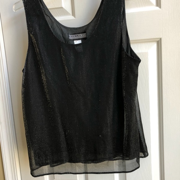 JESSICA HOWARD Metallic Tank Top, Sz L NWOT - Picture 6 of 8